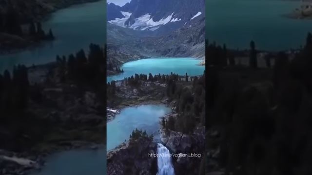 Озеро и водопад Куйгук, Республика Алтай⛰🌊❤️https://t.me/vzgliani_blog