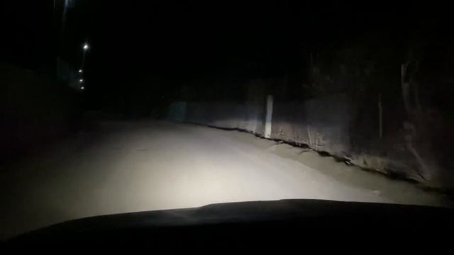 H4 mini led линзы. Почти темнота + тест дальнего