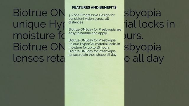 Biotrue ONEday contact lenses #ocusoft #skincare #eyecare