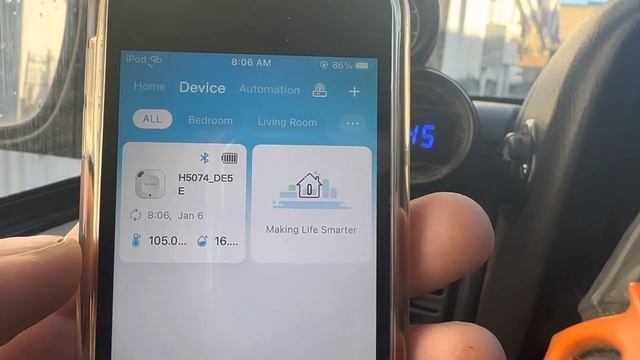 Jeep Under Hood Temp test #1 with Govee Thermometer…