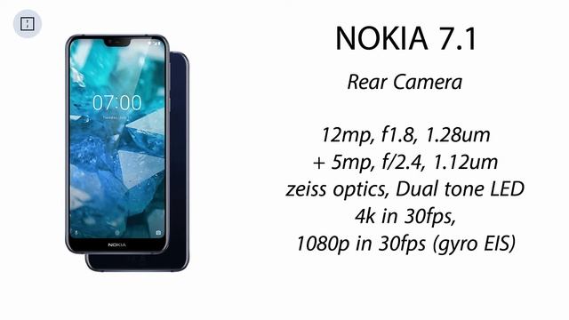Nokia 7.1 With 19:9 PureDisplay, Dual Cameras, Snapdragon 636 : Price, Specifications, Features 🔥