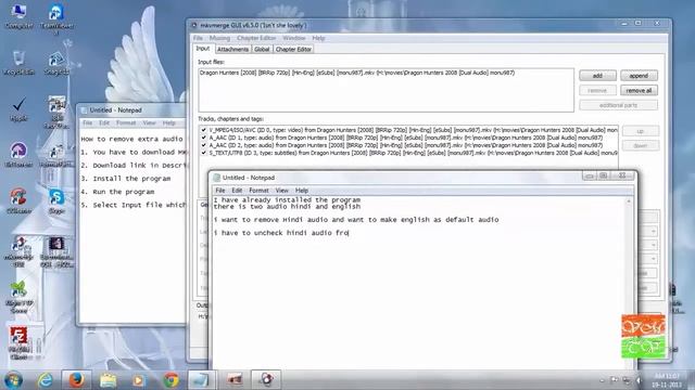 How to Remove Extra Audio from Dual Audio Movie or Video