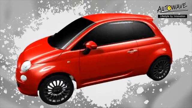 Fiat500 AutoWave 1:43 Bluetooth R/C Die-cast Model Car (iPhone, Android, BlackBerry, Symbian)