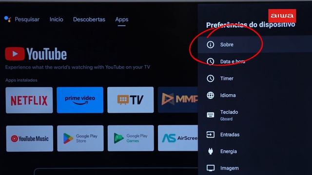 Como Restaurar a minha Smart TV Aiwa | Android TV 32” a 50”