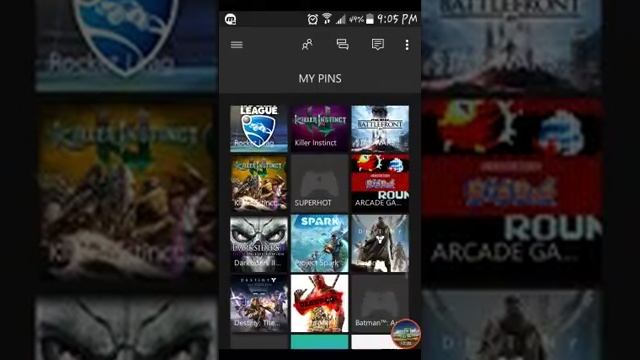 Look at the xbox app for Android