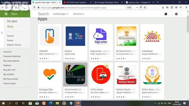 Application Suspend in Google play console for Policy violation | Health app | Government app.