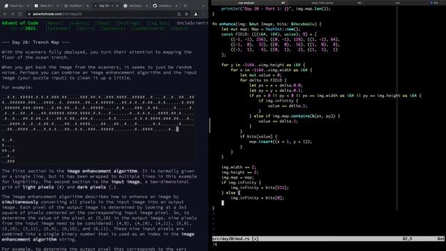 Advent of Code 2021 - Day 20 - Rust Programming