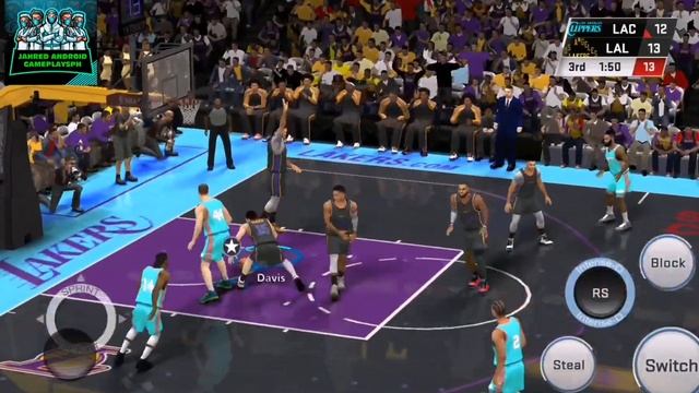 NBA 2K24 ANDROID BATTLE FOR LOS ANGELES IN BLACK & COLORED COURT GAMEPLAY V98 ANDROID 8 TO 14