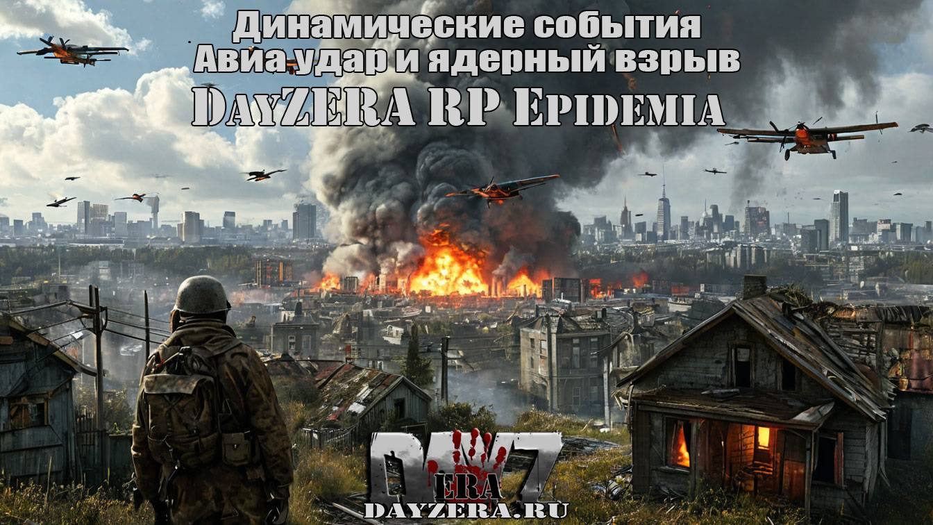 DayZERA Epidemia Воздушная тревога, авиаудар, ядерный взрыв DayZ