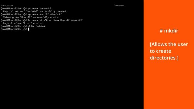 LINUX | Create a logical volume