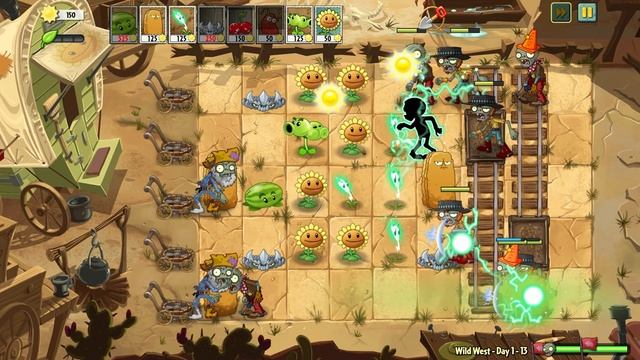 Plants vs Zombies Universe WILD WEST ENDING