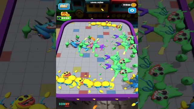 Merge Master Blue Monster: Funny Game All Levels Gameplay (iOS,Android) Part 3 - Daddy Long Legs