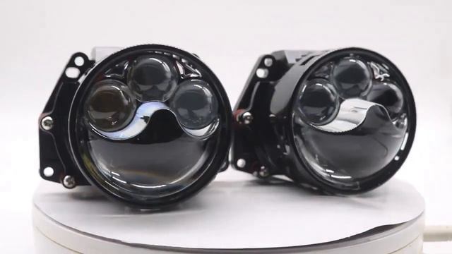 SANVI NEW BI LED PROJECTOR LENS, 3 LIGHTS AS AUXILIARY LAMP FOR HIGH BEAM