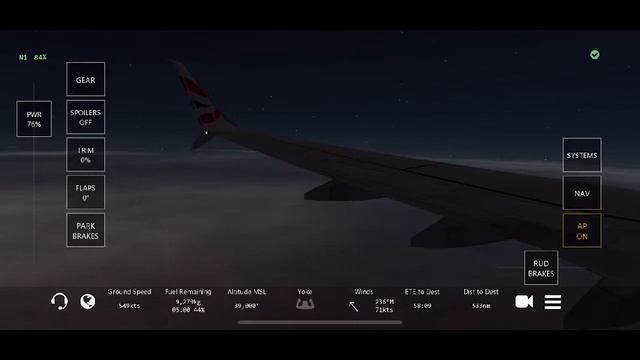 Infinite flight Cape Town to Johanasburg British Airways/Comair 737 800 live
