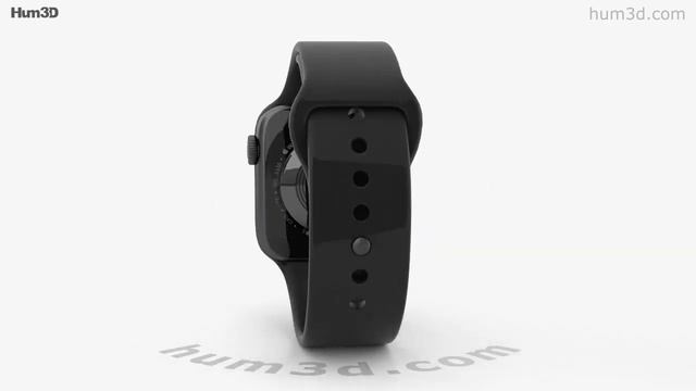 Apple Watch Series 5 44mm Space Gray Aluminum Case with Sport Band 3D model by 3DModels.org