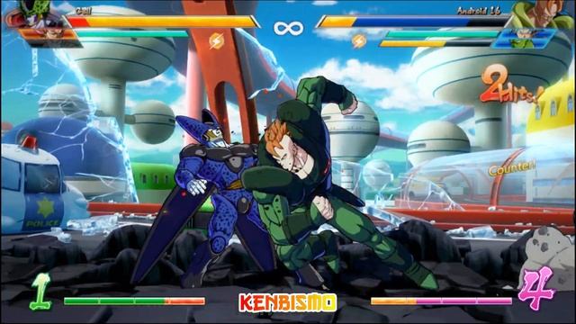 Krillin Cell Goku Black vs Piccolo Goku Blue Android 16, Dragon Ball Fighter Z PC Gameplay 1080p HD