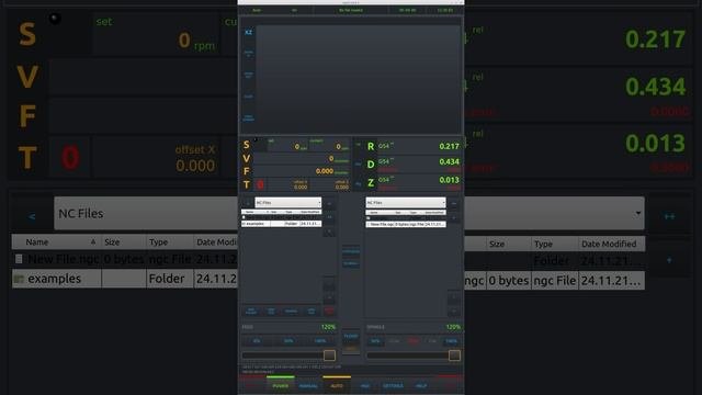 Vertical linuxcnc qtpyvcp UI for cnc lathe.