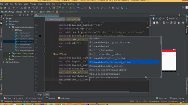 Job Portal App - Part 33 | Design Job Details Layout