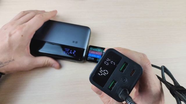 ZIME 145W 25000 mAh PowerBank как работает порт USB Type-C №1 совместно с другими повербанками