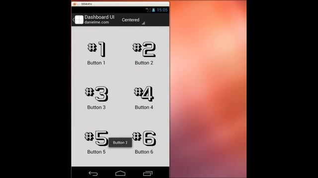 Android Dashboard Ui Demo with LinearLayout