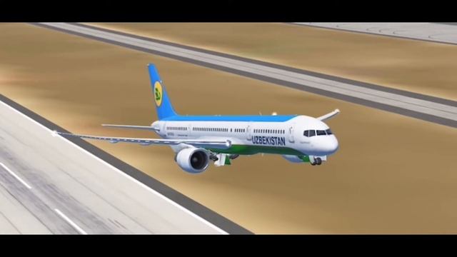HY710 Movie! Minsk to Tashkent! Uzbekistan 757-200!