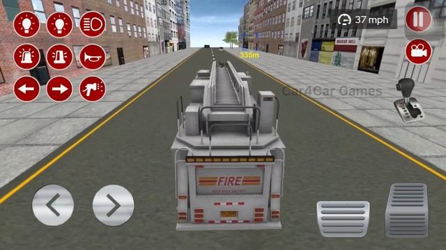 Real Red Fire Truck Driving Simulator Fire Truck Crazy Driving - Android Gameplay
