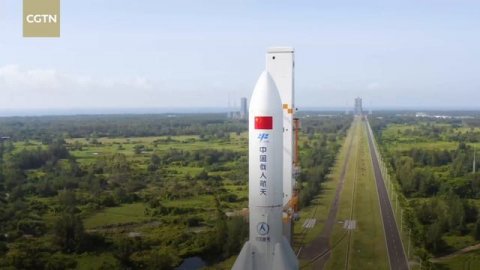 Wentian lab module for China space station moved to launch pad