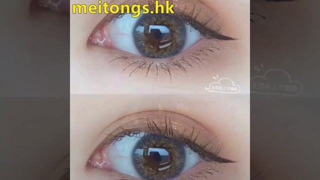Smooth eyebrows should be matched with dark, cheap colored contact lenses