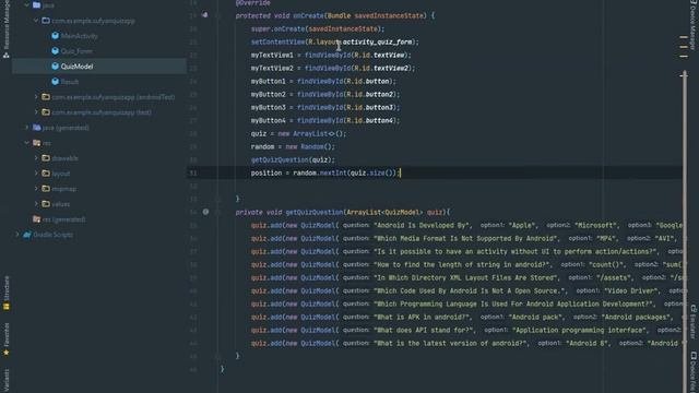 How To Create A Professional Split Screen Quiz App In Android Studio - Part 02| Multi Screen | Apps