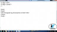 Paragraph tag and align properties/attributes in html in hindi with example best explained