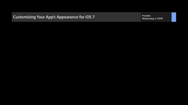 Building User Interfaces for iOS 7 (SD)
