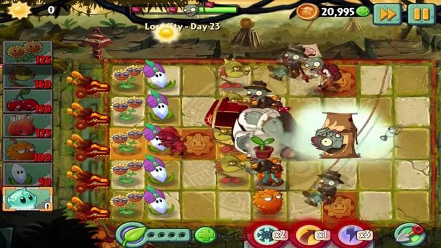 Plants vs Zombies 2 : Lost City - Day 23 Walkthrough