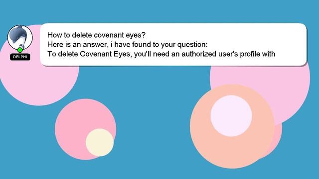 How to delete covenant eyes?