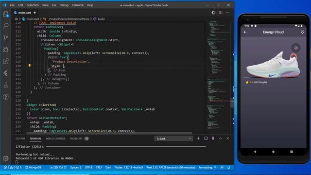 Flutter UI Design - Shoes Energy Application - Nike -  Android - IOS