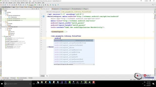 Android Studio Tutorial - Pulse View