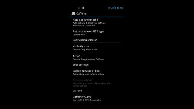 How To Keep Your Android Device Awake and How To Multitask - Caffeine App