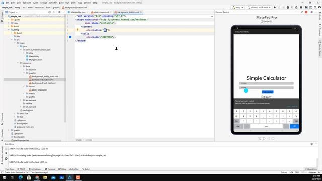 Building HarmonyOS Simple Calculator App with DevEco2