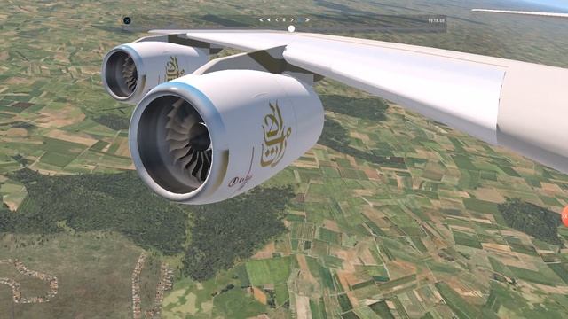 X-plane 11 airbus a380 800 trent 900 engine sound takeoff from toronto and landing to toronto