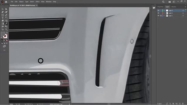 Improving My Illustration Skills on Old Drawing! | Rolls Royce Ghost Mansory