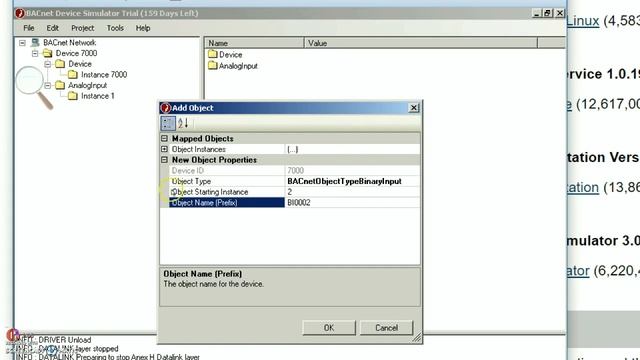 Using BacNet Device Simulator & BacNet Scanner