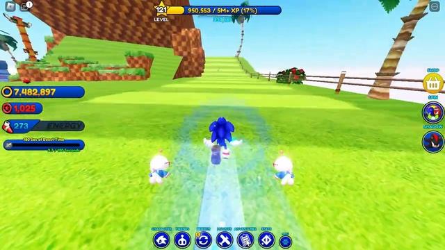How to reach 180 sec of Boost Time Holographic Metal Sonic Roblox game Sonic Speed 120-121 levels