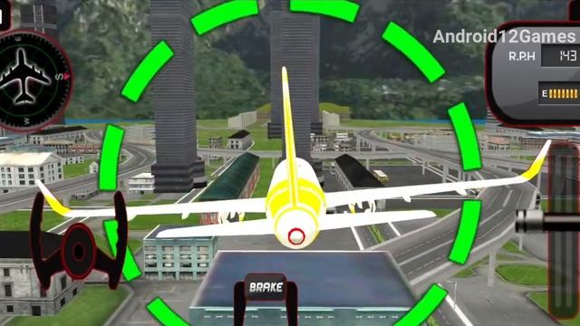 Airplane Fly over the Bridge - Flying Plane Flight Simulator 3D - Android Gameplay