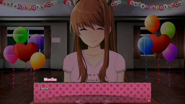 Monika After Story. Monika e eu comemora meu aniversário!