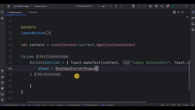 Button & Image Composable in Jetpack Compose | Android Studio