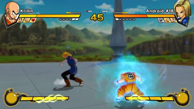 KRILLIN (Partner: Yamcha) vs ANDROID 18 (Partner: Yamcha)  | DRAGON BALL Z: Burst Limit [Requested]