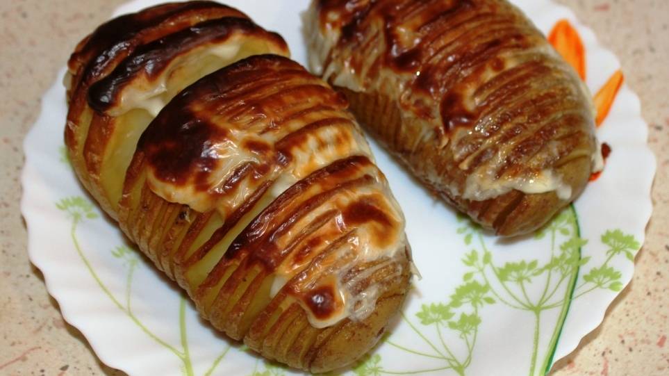 Карофель Хассельбэк Hasselback  кухня Швеции