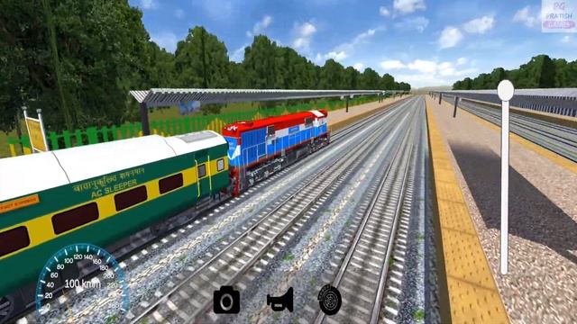 Garib Rath Express Train Driving in Indian Railway Train Simulator 2022 - #3 Android Games Gameplay