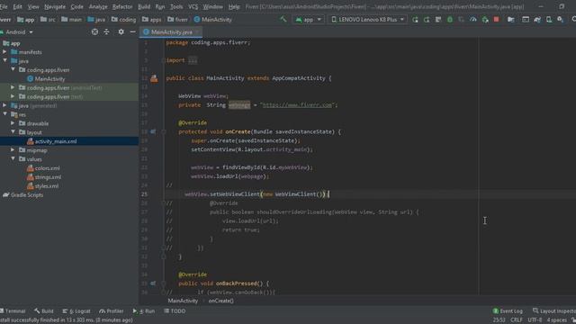 How to Convert Website into Android App: Creating Project and Setup WebView | Android Tutorials | #