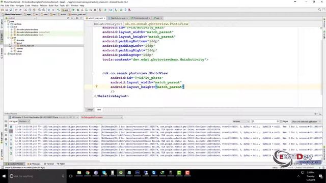 Android Studio Tutorial - PhotoView