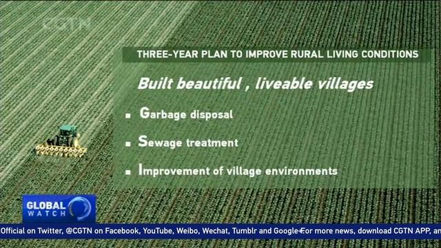 Three-year plan to improve rural living conditions in No. 1 Central Document